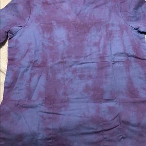 tie dye scrub top